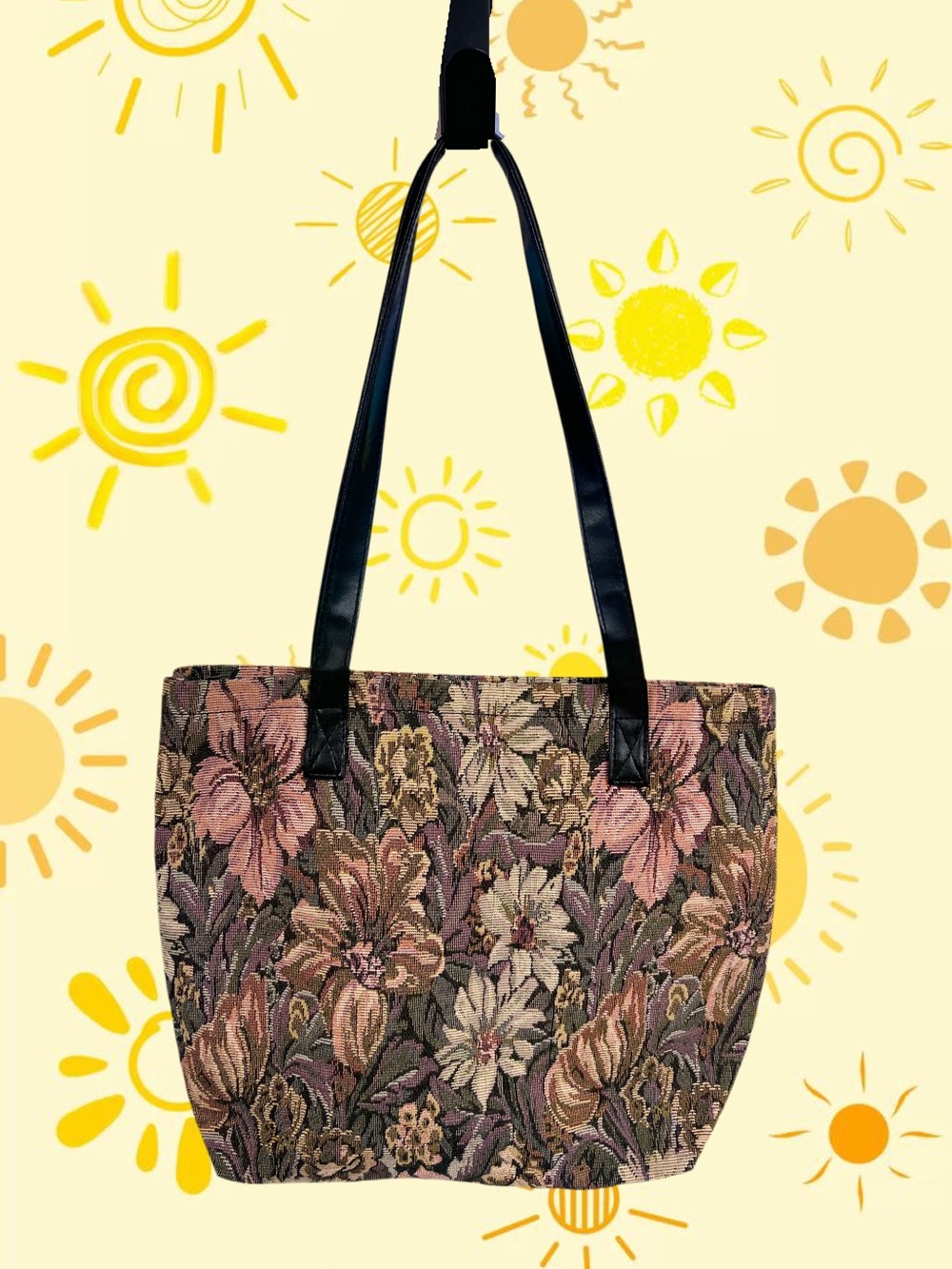 Vintage tapestry floral purse